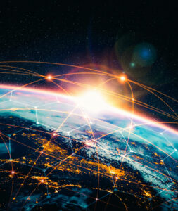 Connessioni che si intrecciano nel globo